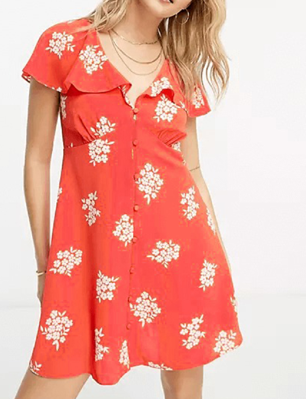 Rochie scurta ASOS, rosu - 1 | YEO