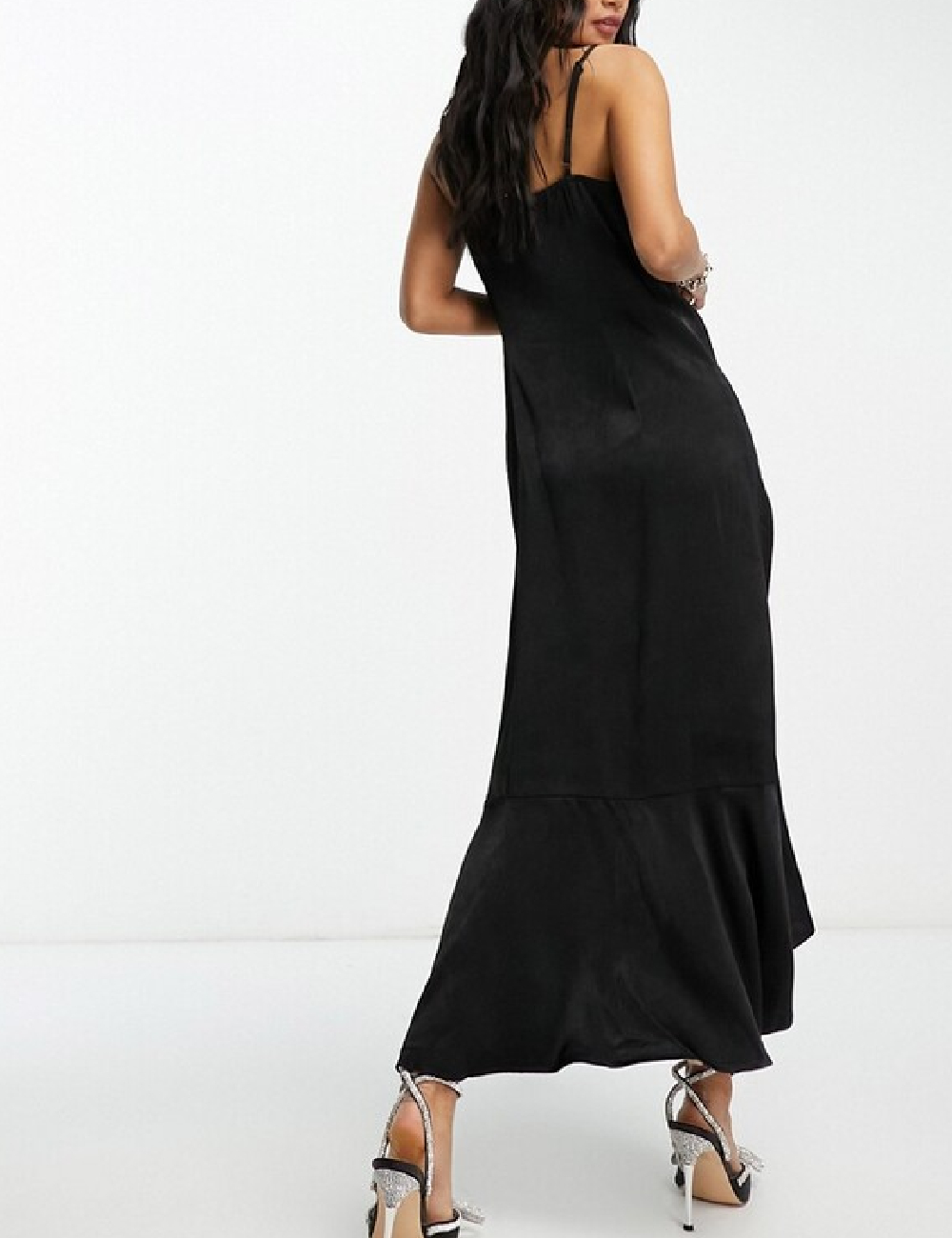 Rochie lunga Vila, negru - 1 | YEO