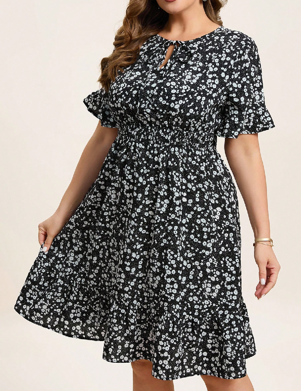 Rochie medie SHEIN CURVE, negru