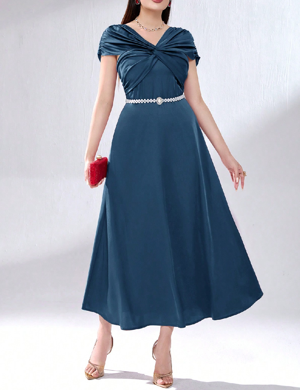 Rochie lunga SHEIN, albastru
