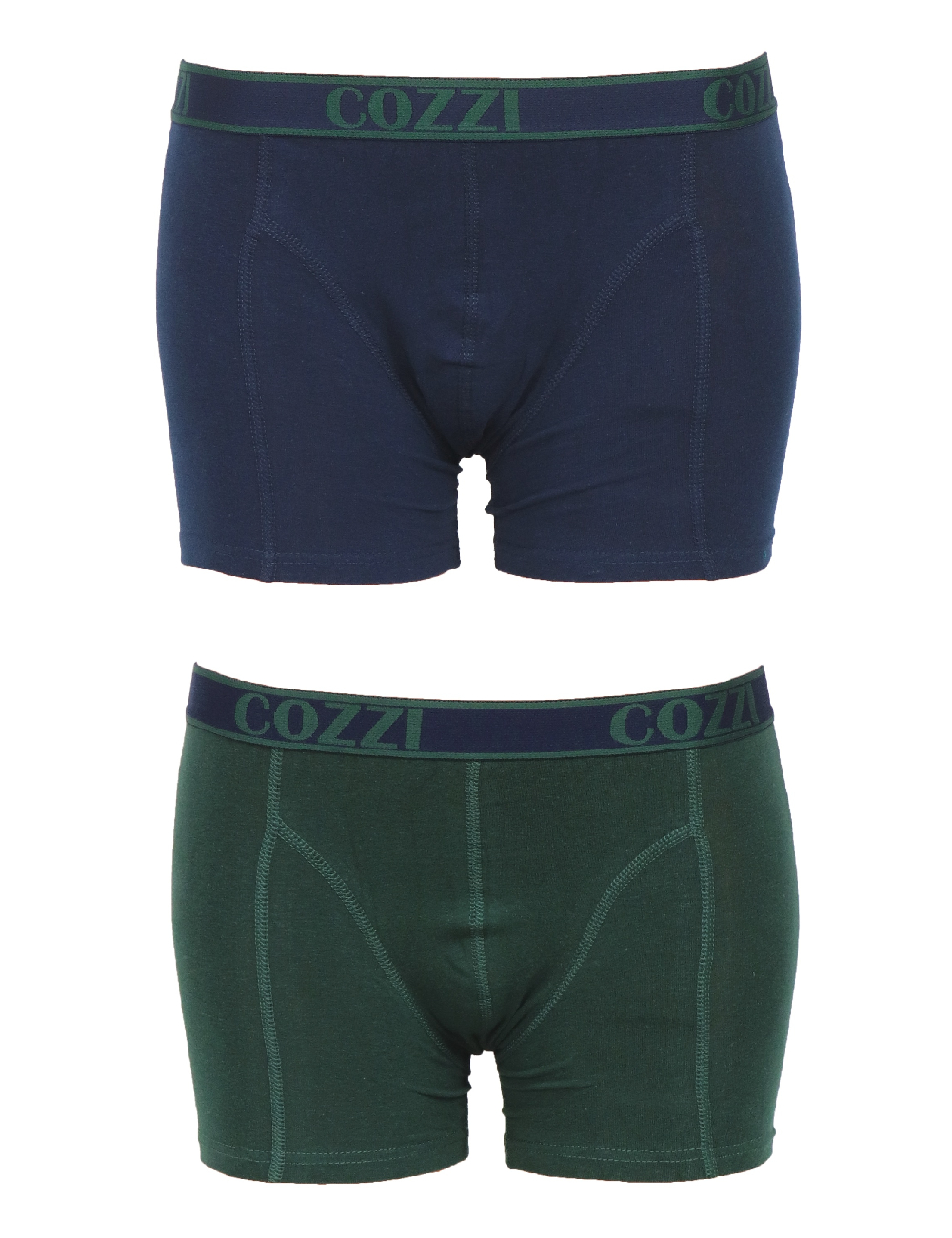 Set Boxeri 2 perechi Cozzi, verde/bleumarin