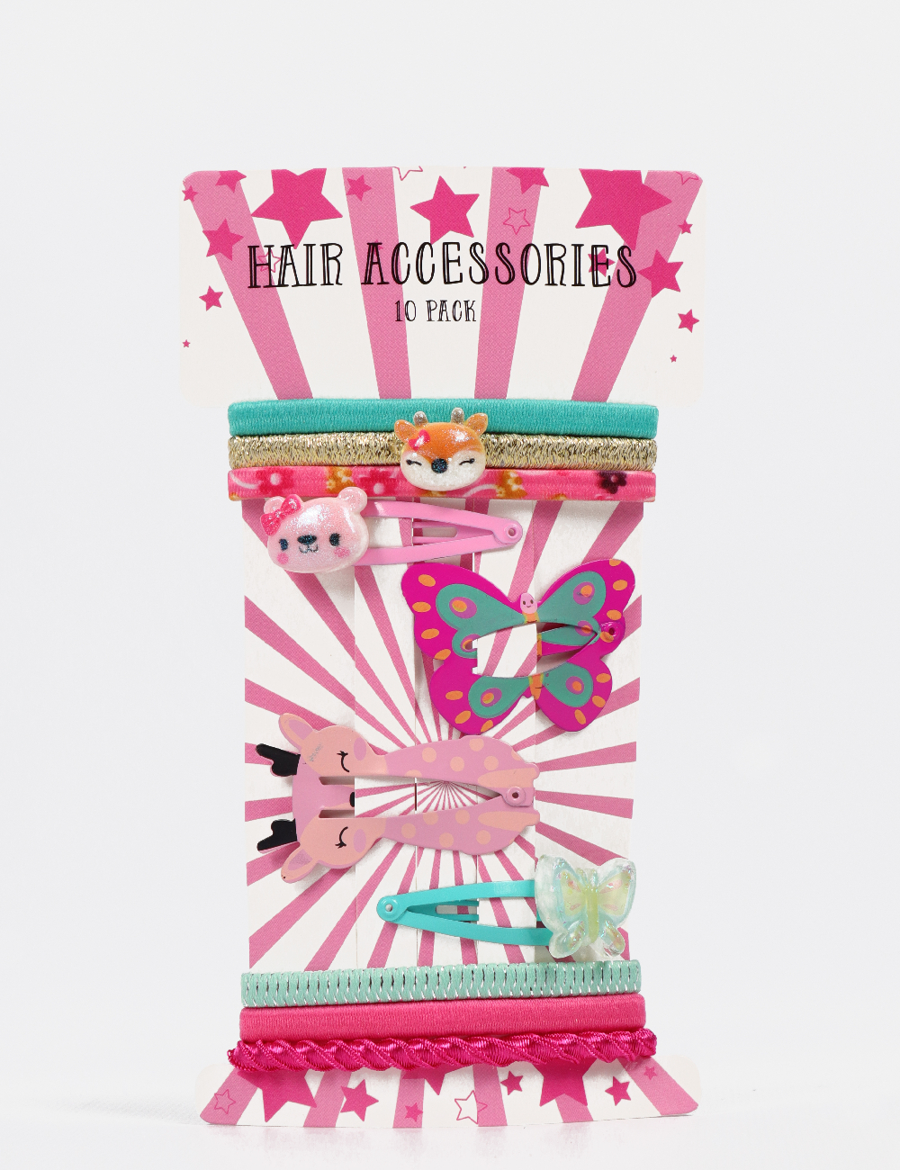 Set clame de par 10 bucati Little Concepts, mix culori