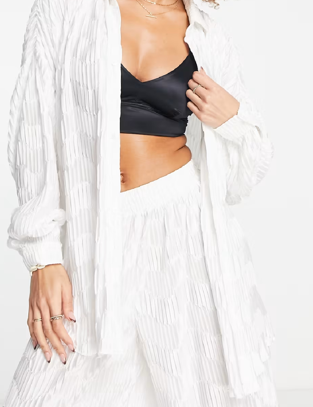 Pantaloni de plaja South Beach, alb - 1 | YEO