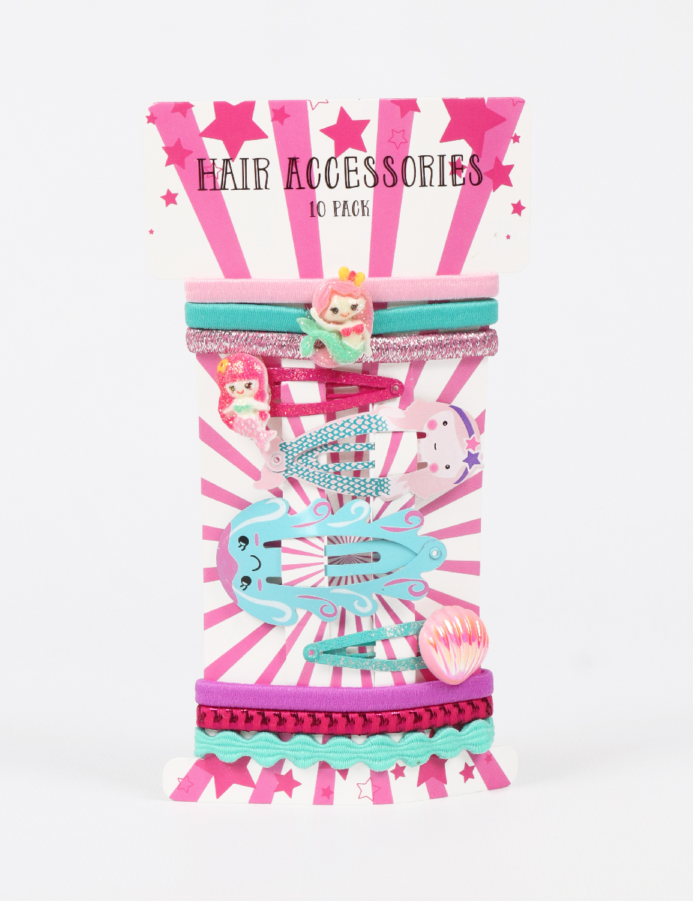 Set Clama de par 10 bucati Little Concepts, mix culori