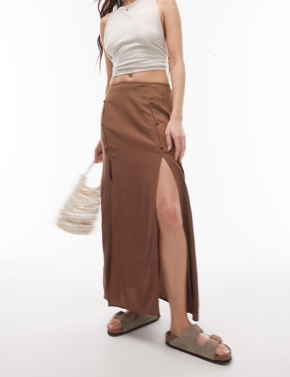 Fusta Top Shop, maro - 1 | YEO