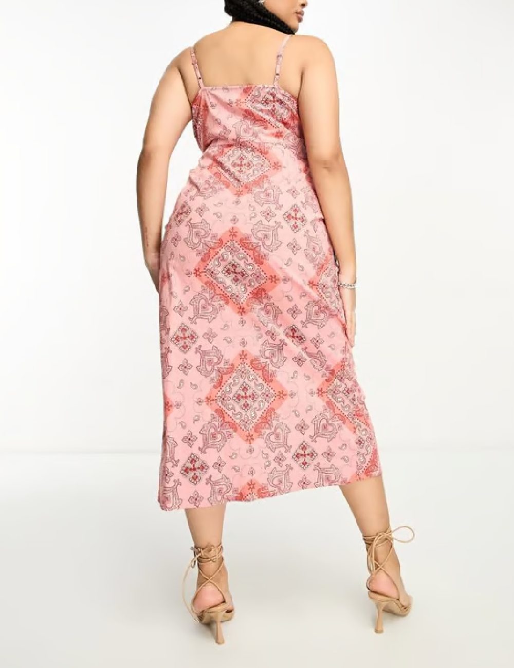 Rochie medie ASOS Curve, roz - 1 | YEO