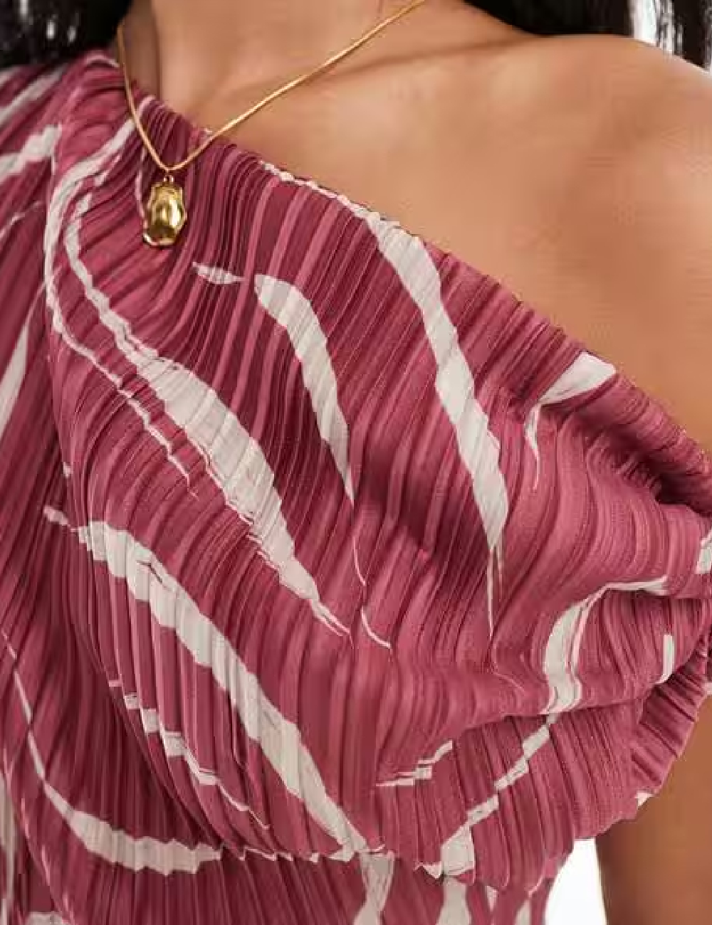 Rochie medie ASOS, roz pudra inchis - 1 | YEO