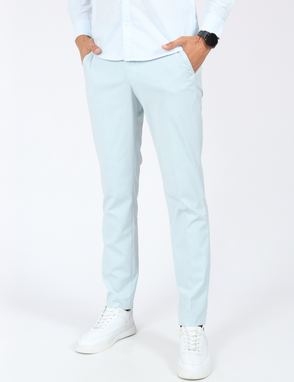 Pantaloni Selected, albastru