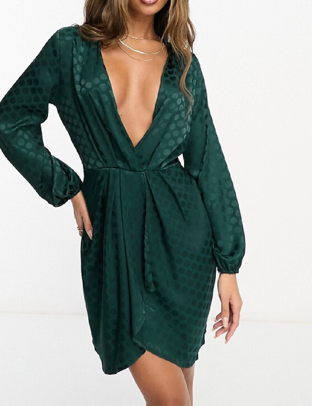 Rochie scurta Vesper, verde - 1 | YEO