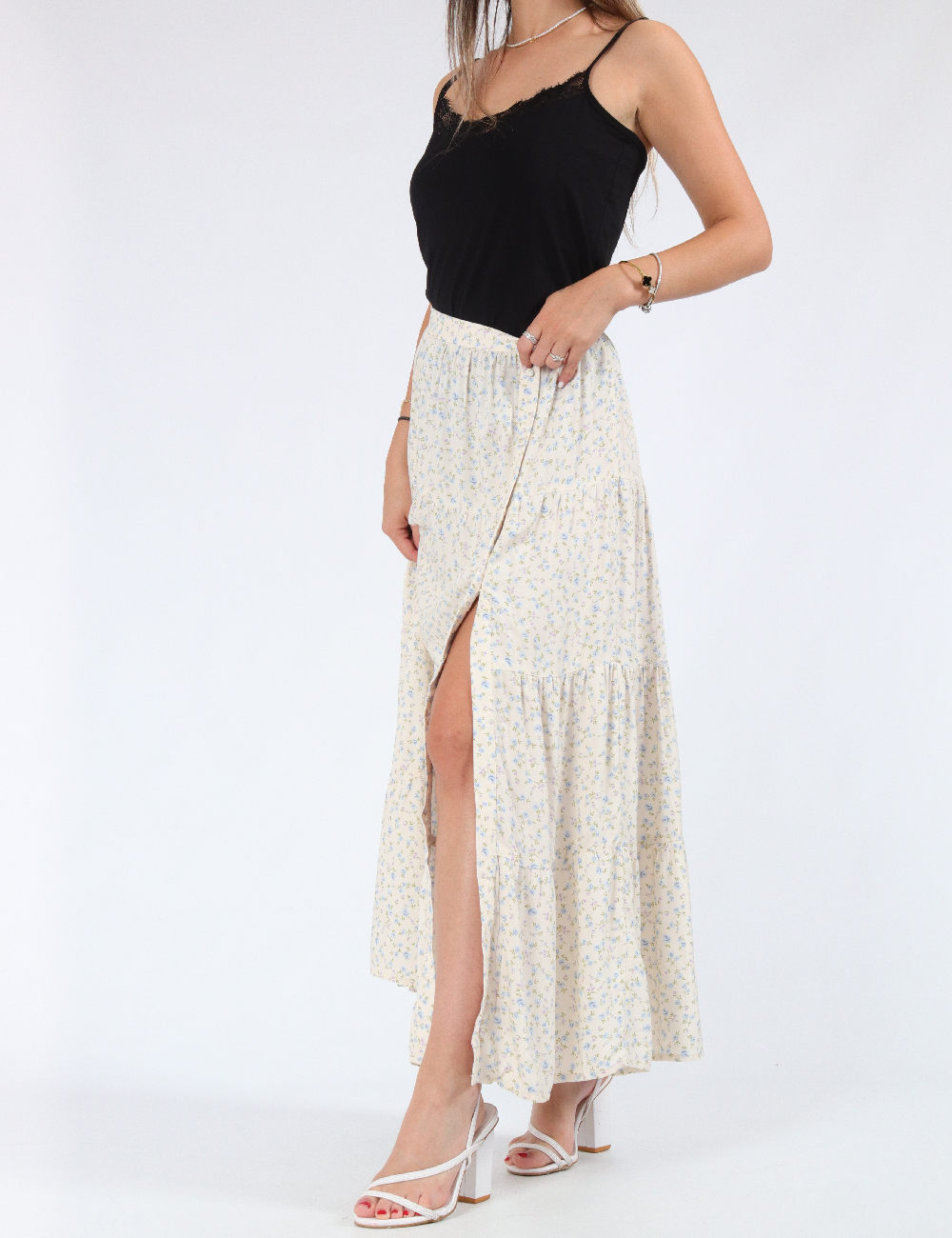 Fusta Miss Selfridge, ecru - 1 | YEO