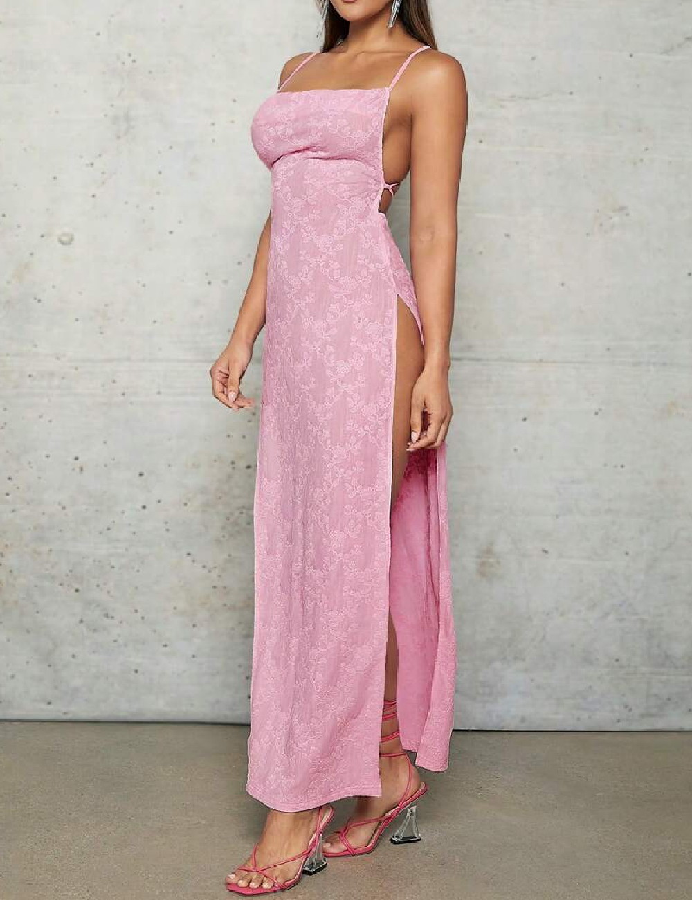 Rochie lunga SHEIN, roz - 1 | YEO