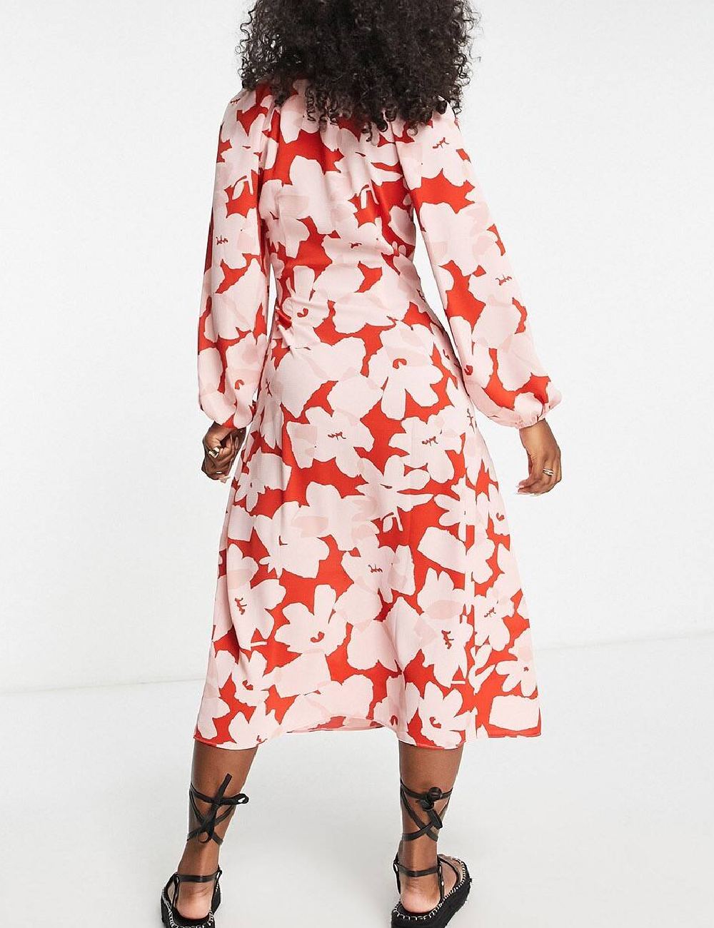 Rochie medie ASOS, roz - 1 | YEO
