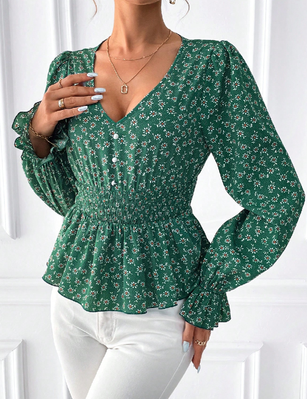 Bluza SHEIN, verde