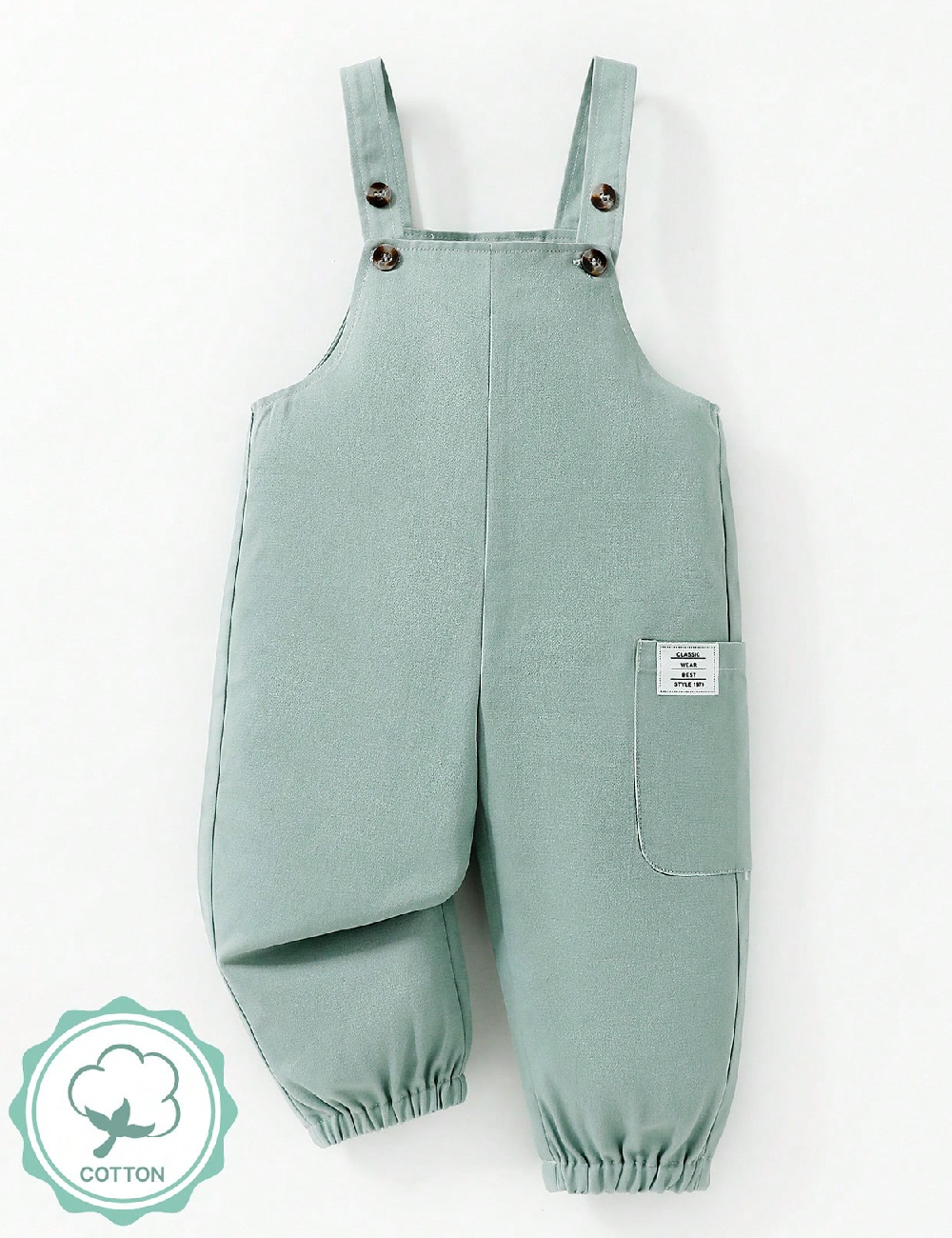 Salopeta Shein Kids, verde