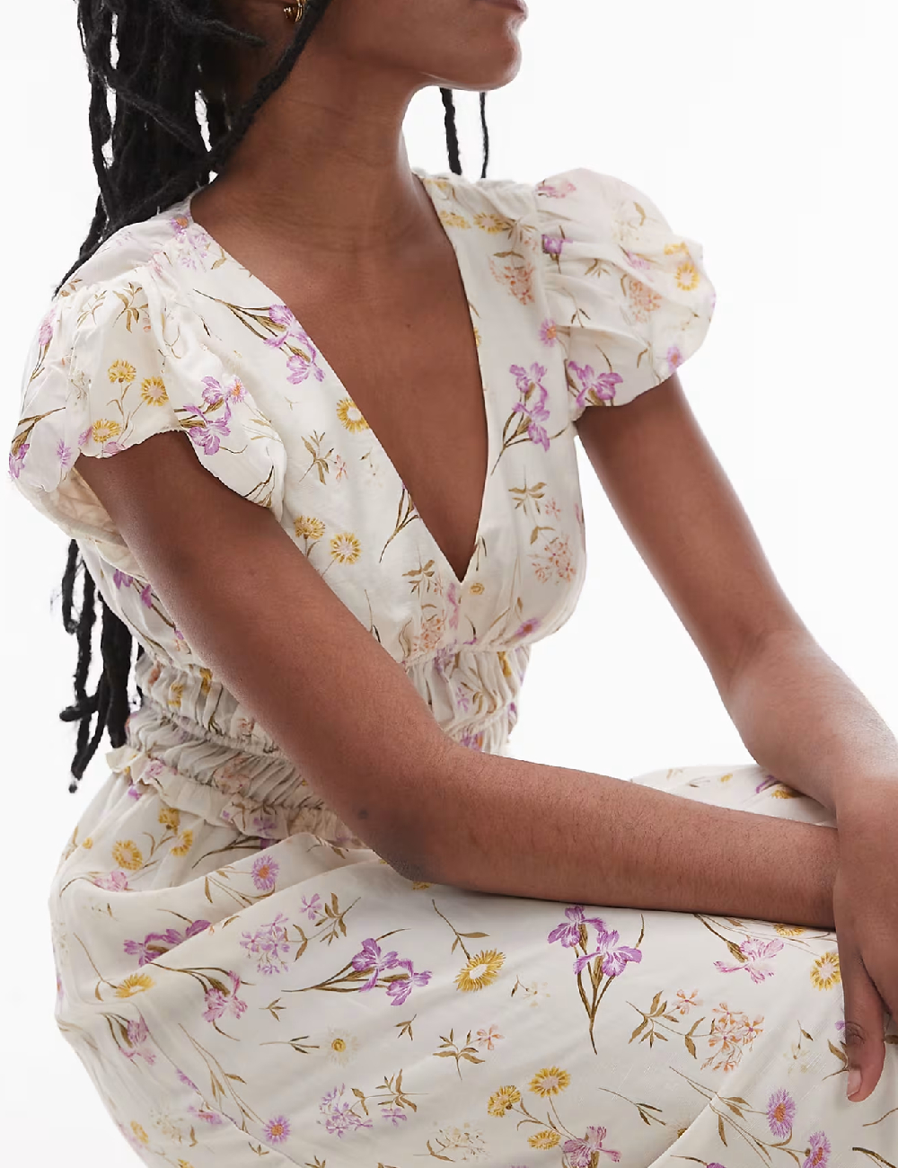 Rochie medie & other stories, ecru - 1 | YEO