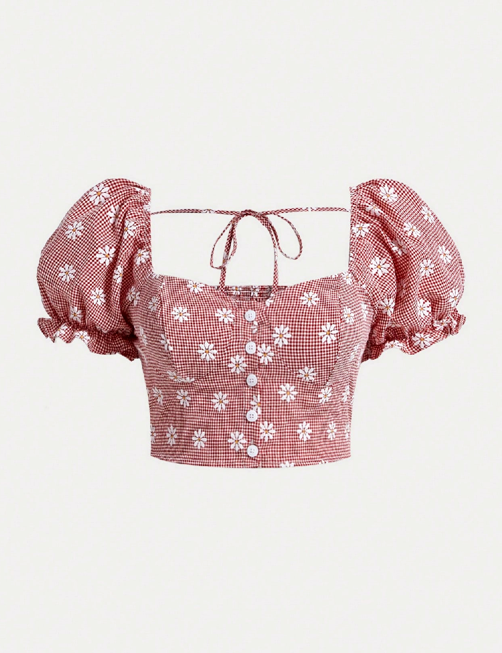 Top SHEIN CURVE, rosu