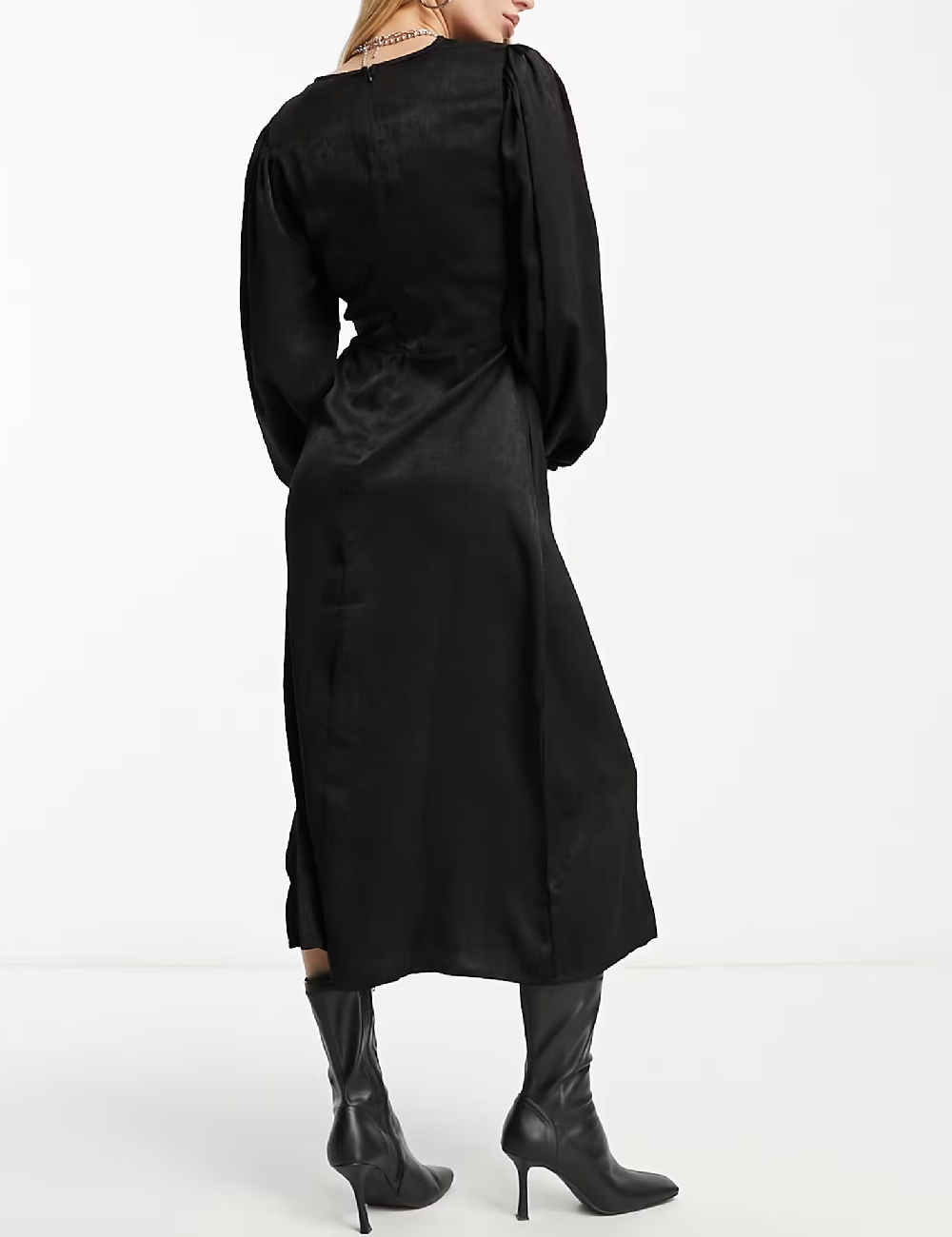 Rochie medie Violet Romance, negru - 1 | YEO