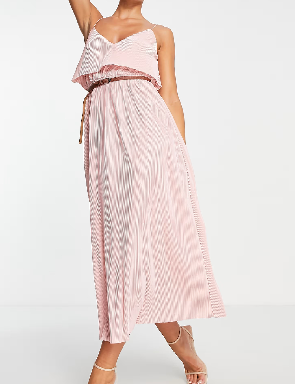Rochie lunga ASOS, roz - 1 | YEO
