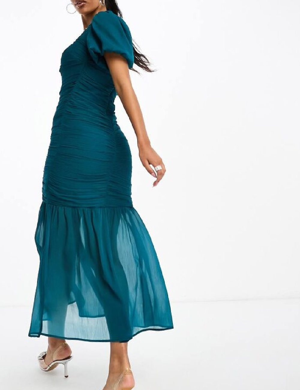 Rochie medie ASOS, turcoaz - 1 | YEO