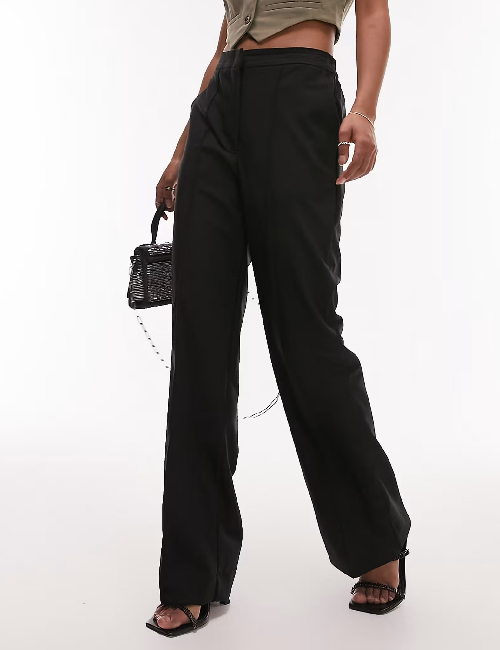 Pantaloni Top Shop, negru - 1 | YEO