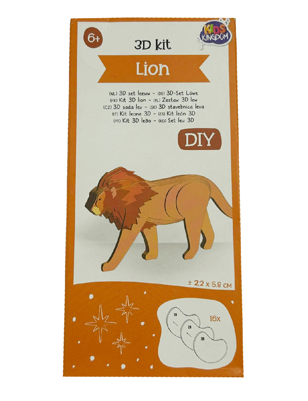 Kit creatie Kids Kingdom, portocaliu