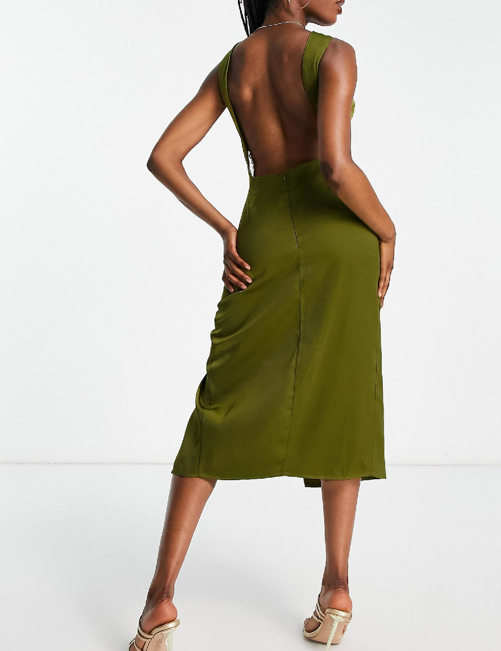 Rochie medie IN THE STYLE, verde - 1 | YEO