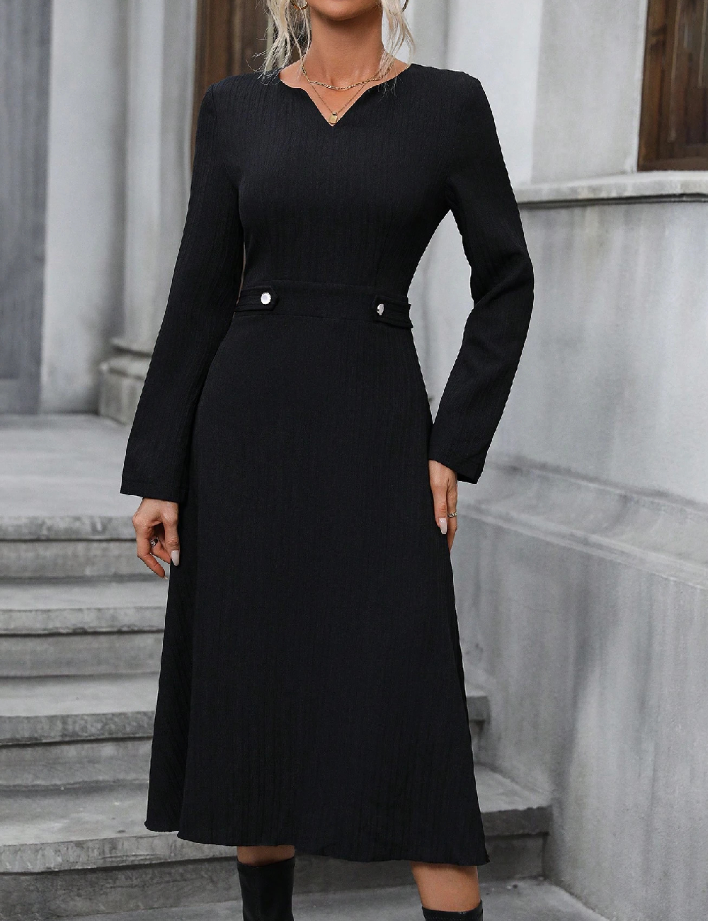 Rochie medie SHEIN, negru
