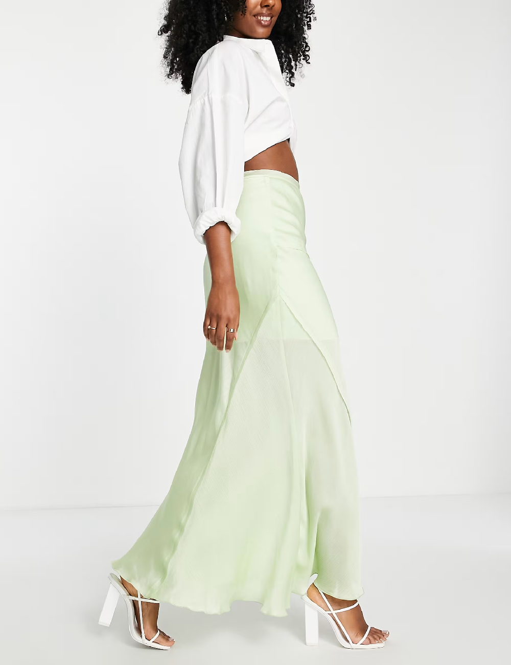 Fusta ASOS, verde - 1 | YEO