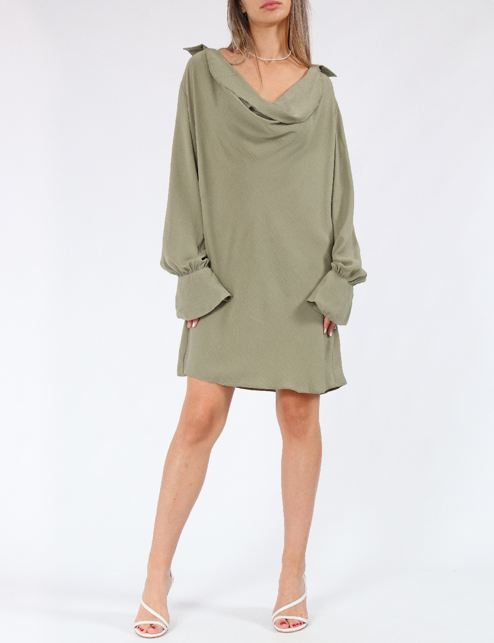 Rochie scurta ASOS, verde - 1 | YEO