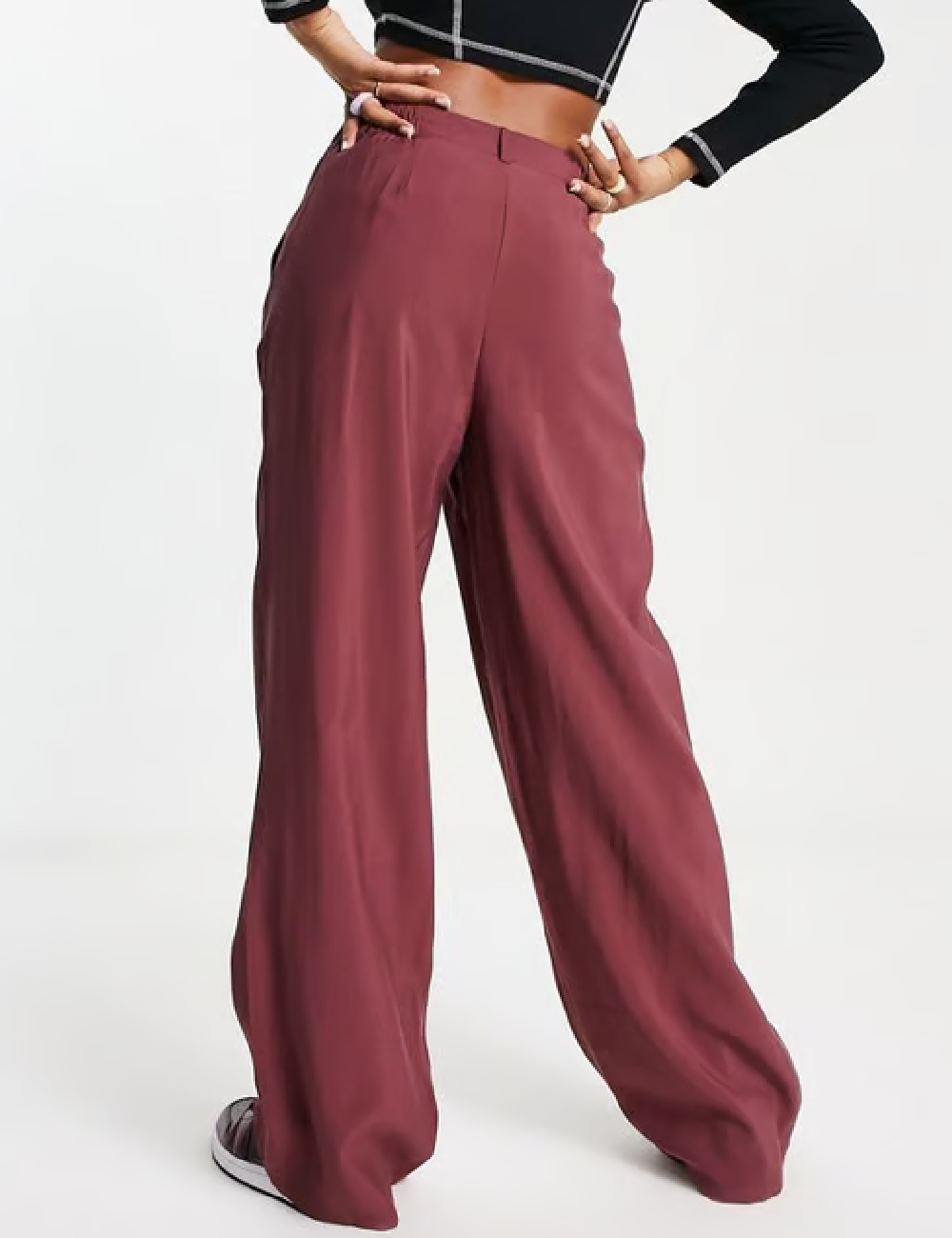 Pantaloni ASOS, roz pudra inchis - 1 | YEO