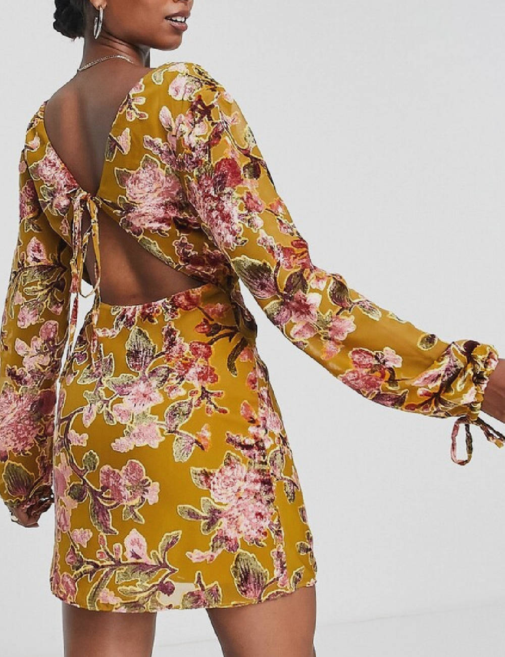 Rochie scurta ASOS, kaki - 1 | YEO