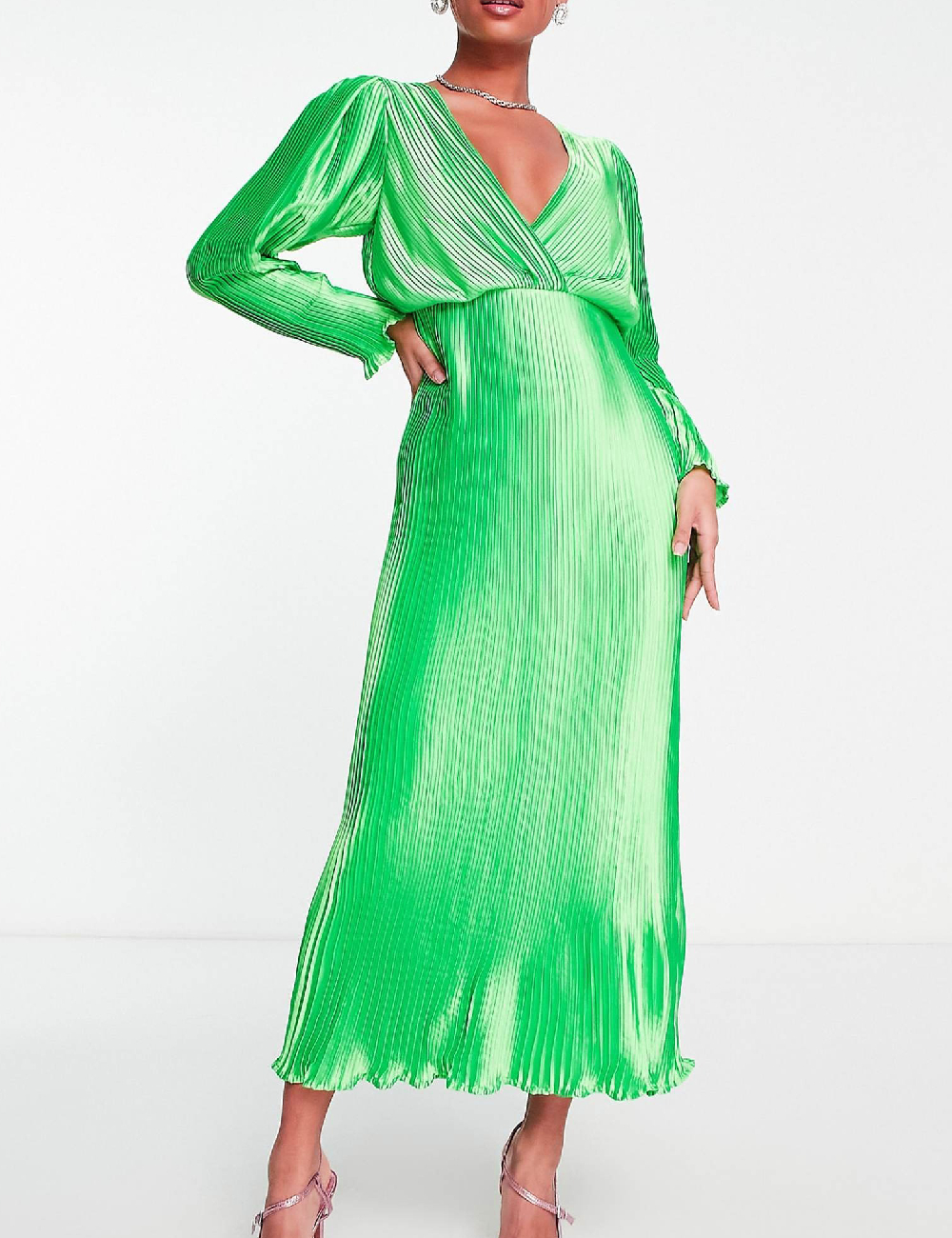 Rochie lunga ASOS, verde