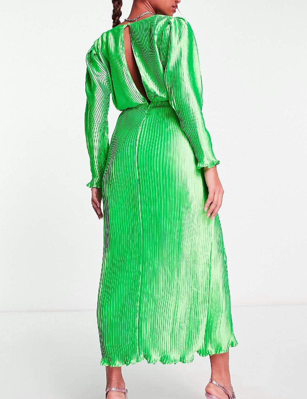 Rochie lunga ASOS, verde - 1 | YEO