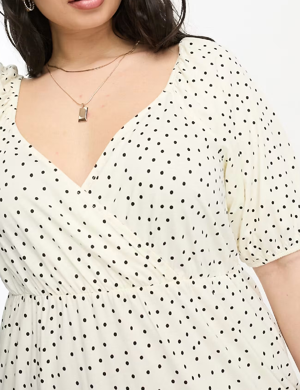Rochie lunga ASOS Curve, ecru - 1 | YEO