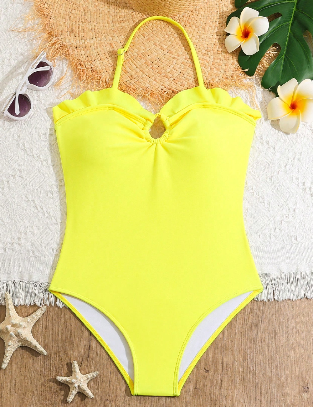 Costum de baie Shein Kids, galben