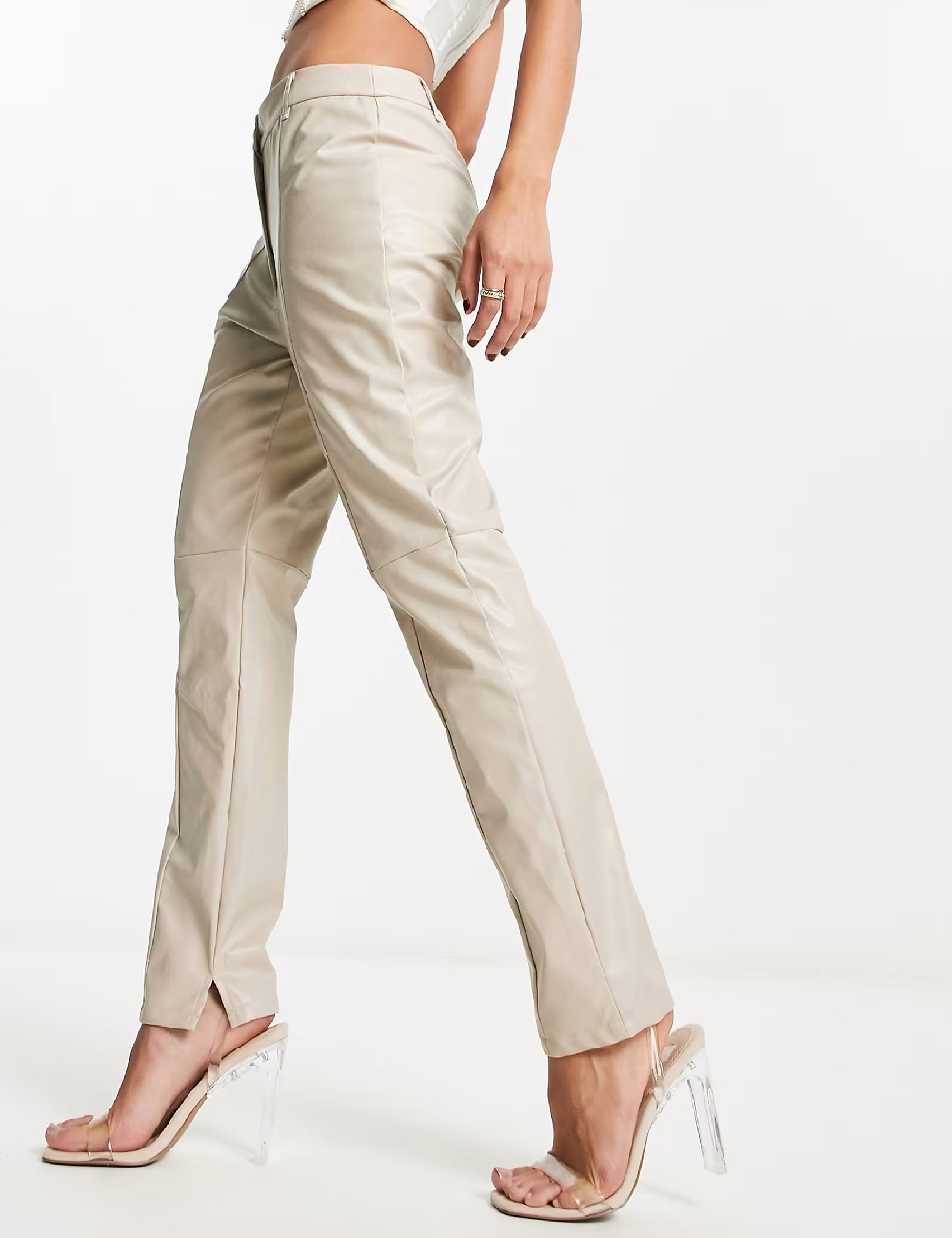 Pantaloni I SAW IT FIRST, bej - 1 | YEO