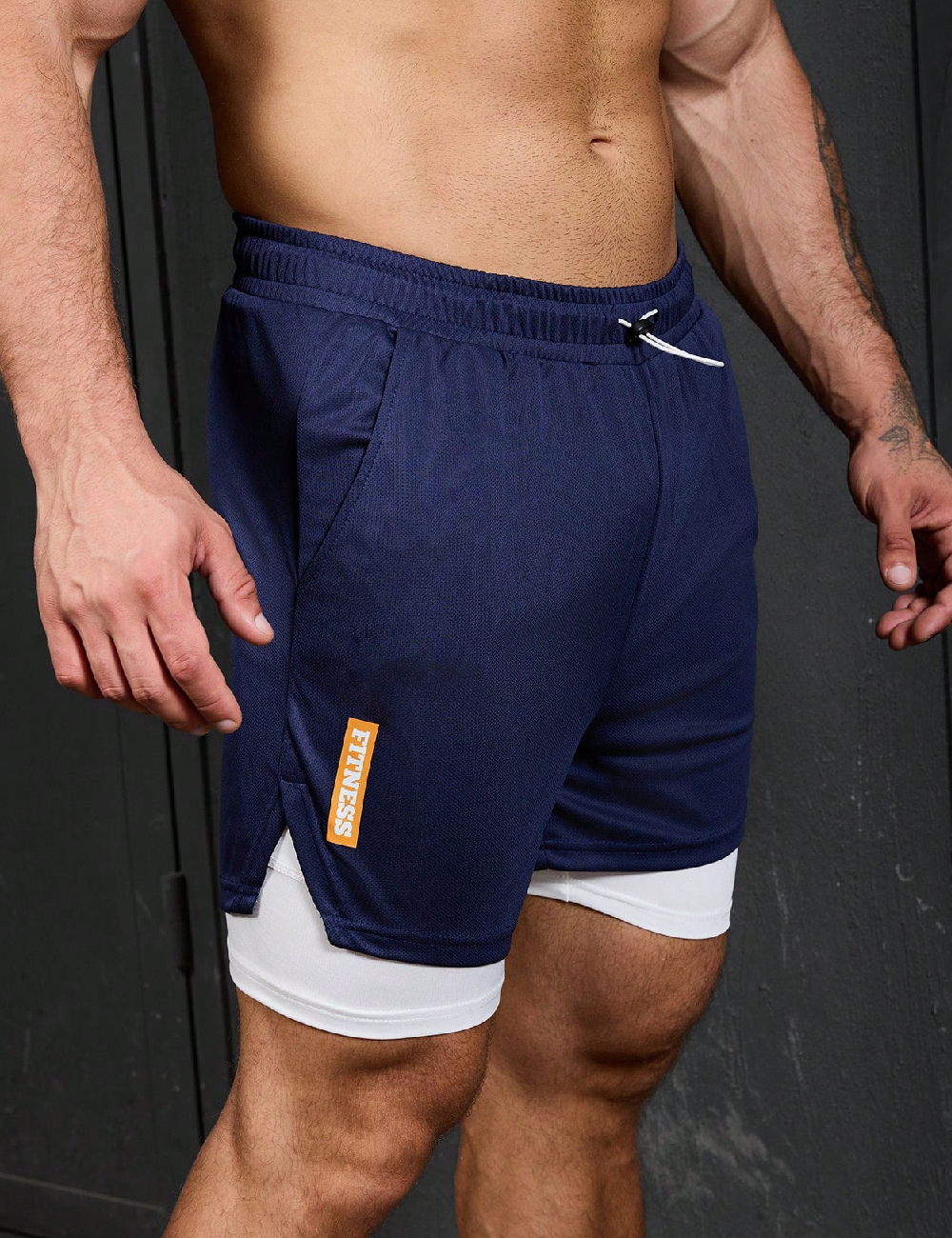 Pantaloni scurti SHEIN, bleumarin