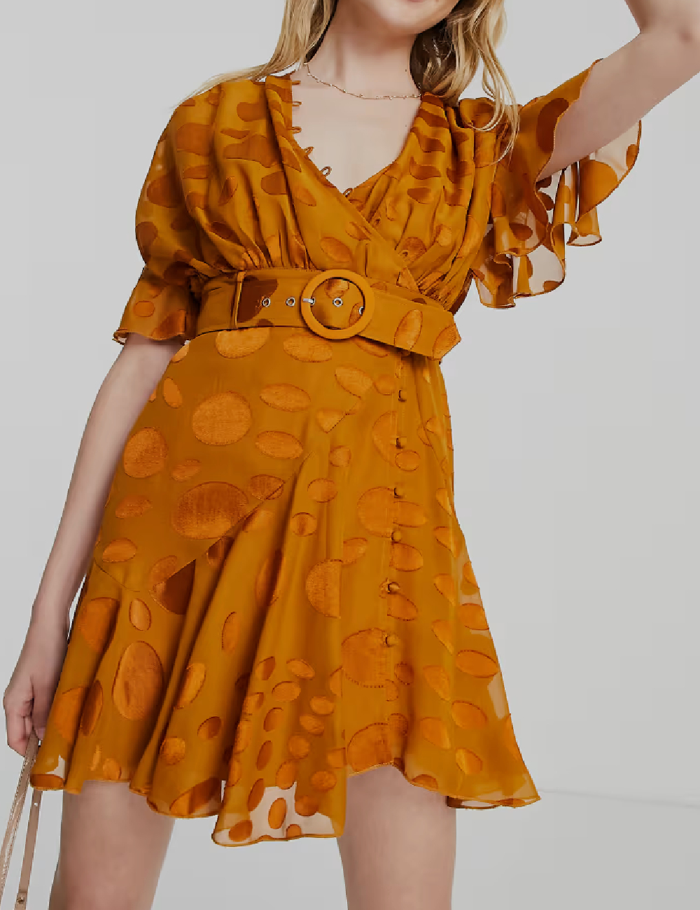 Rochie scurta ASOS, caramiziu - 1 | YEO