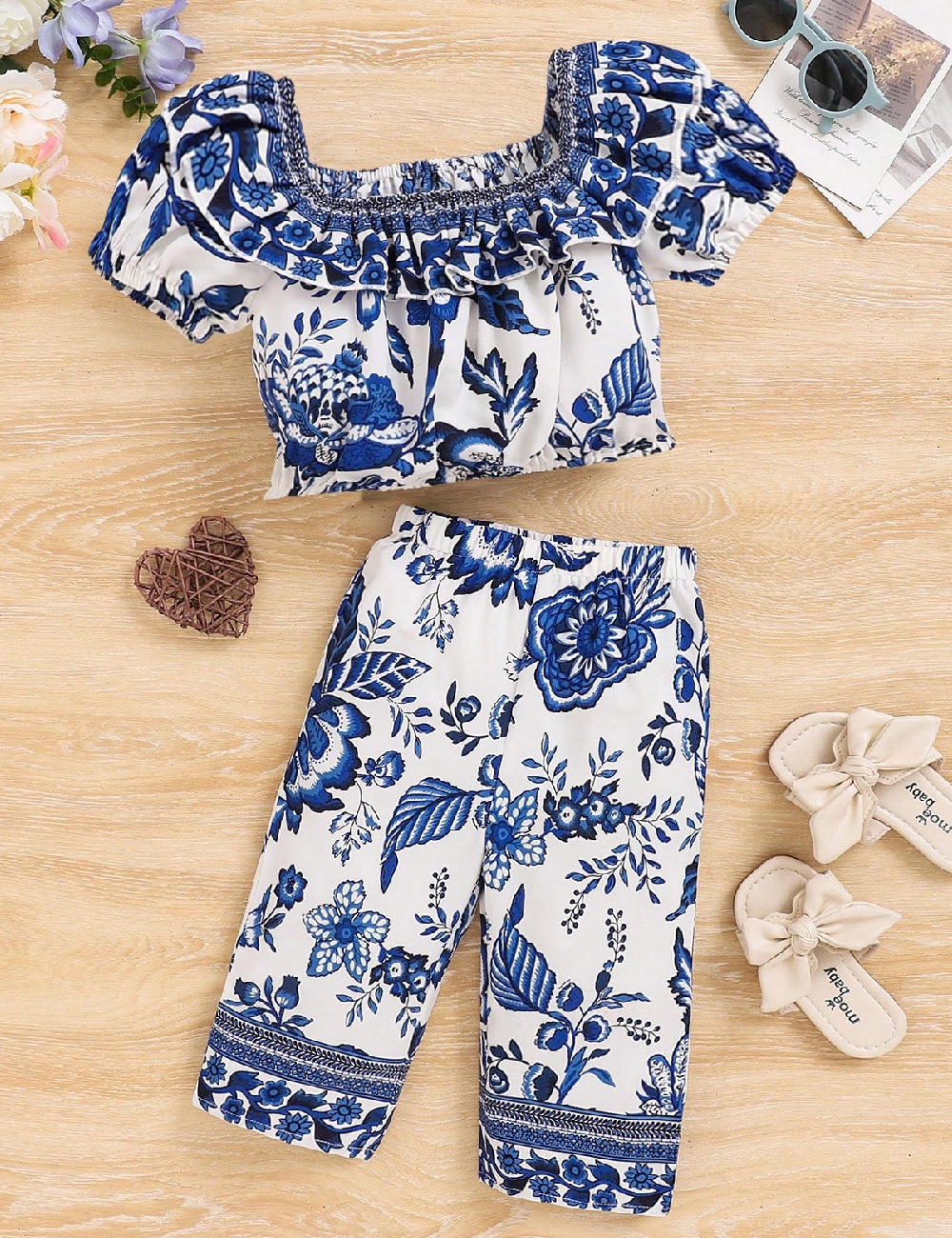 Compleu Shein Kids, albastru