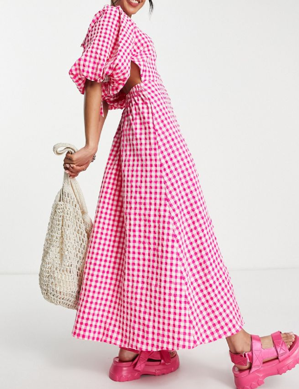 Rochie lunga ASOS, roz - 1 | YEO
