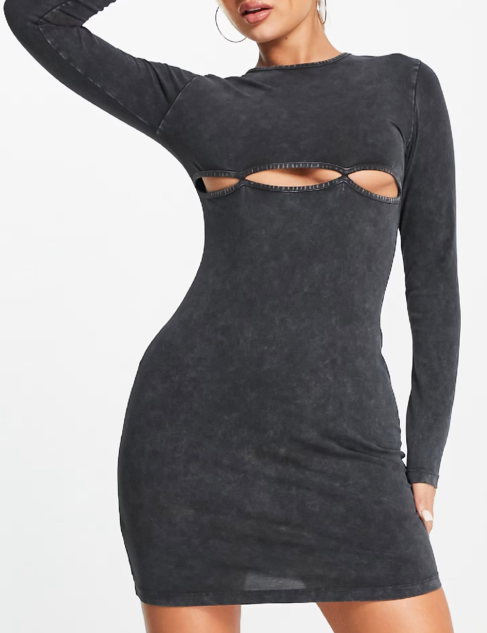 Rochie scurta AsYou, gri - 1 | YEO
