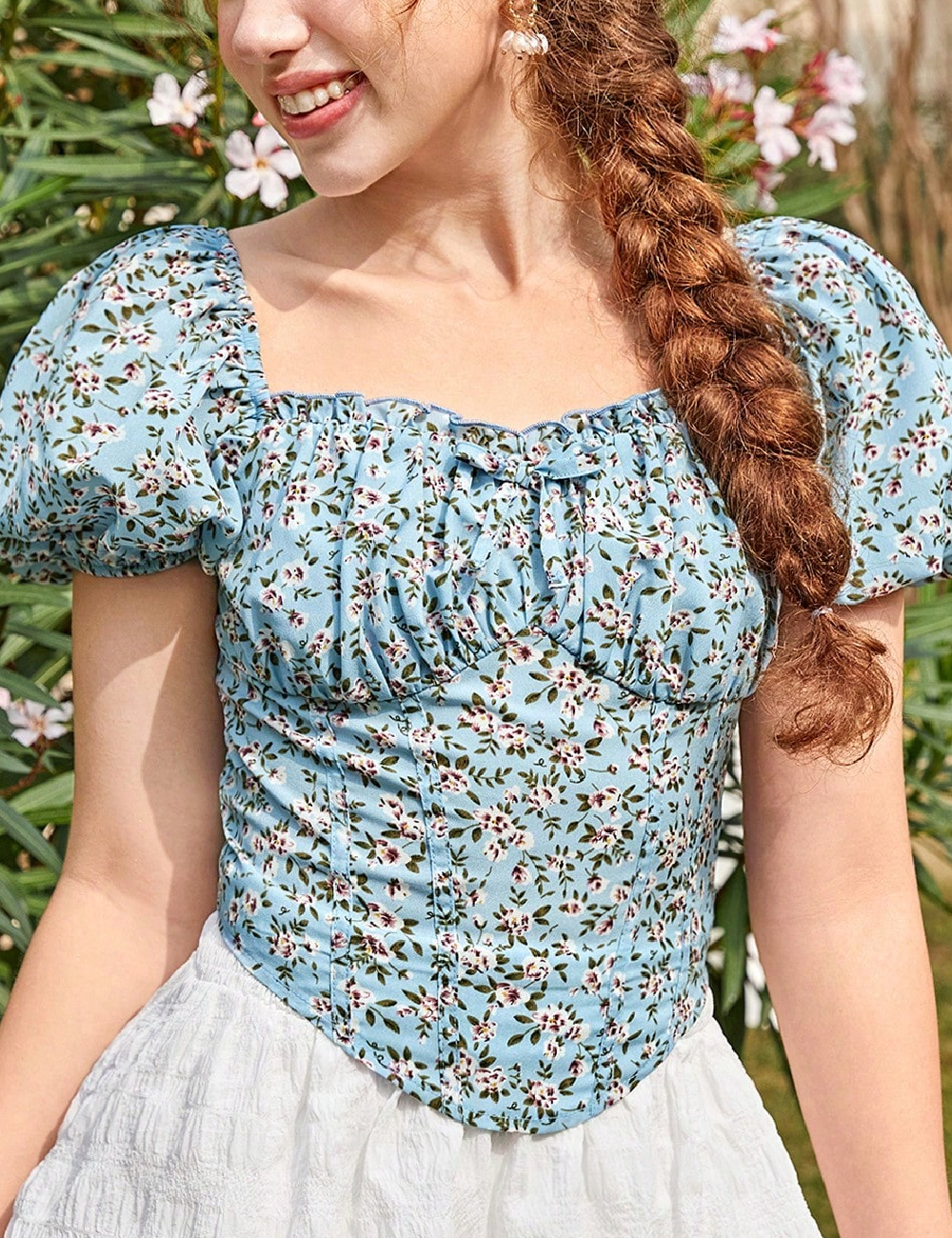 Top Shein Kids, albastru