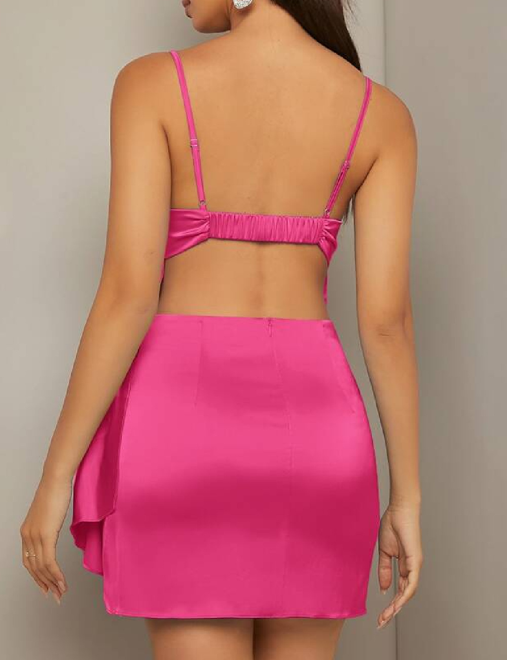 Rochie scurta SHEIN, roz - 1 | YEO