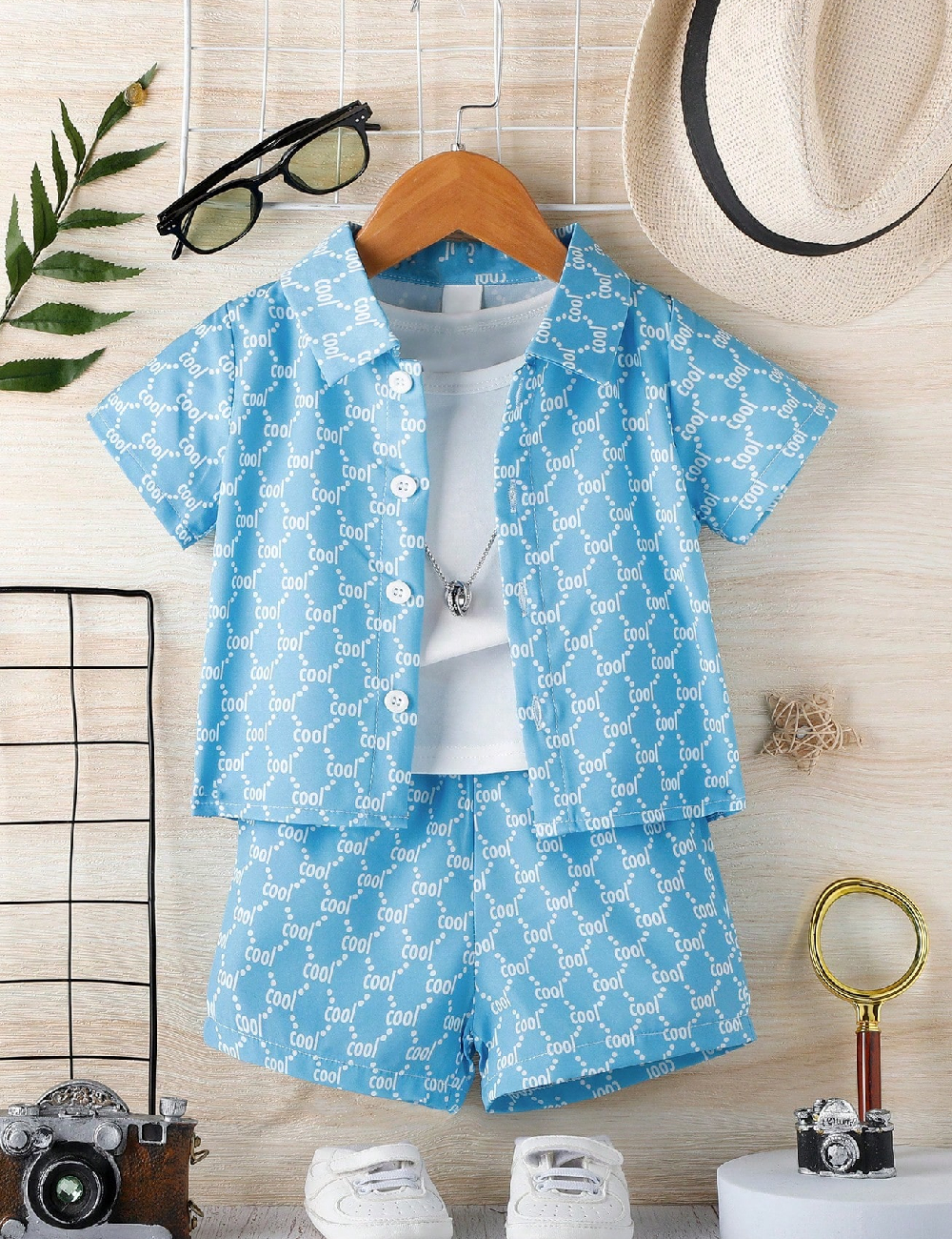 Compleu Shein Kids, albastru