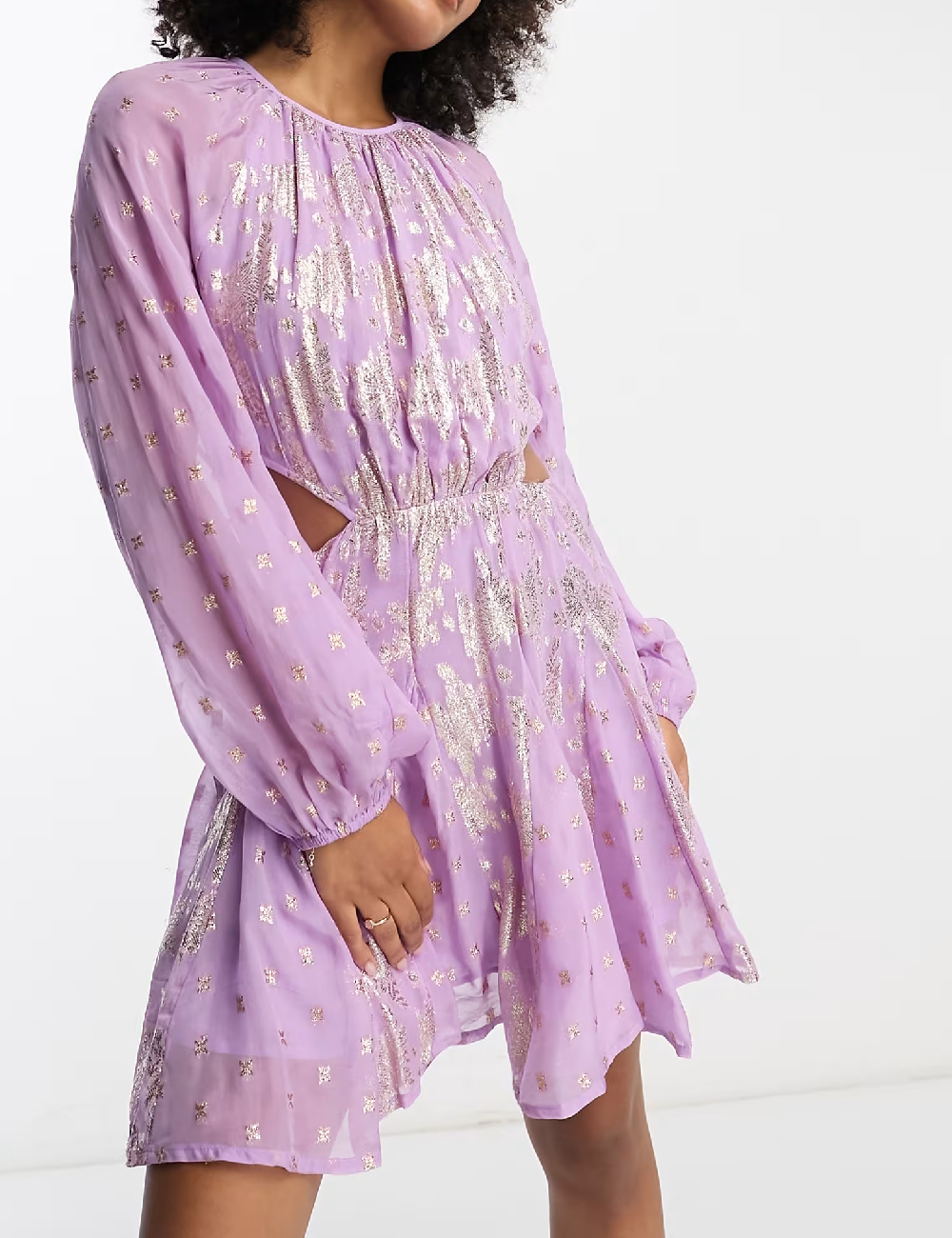 Rochie scurta ASOS, mov - 1 | YEO