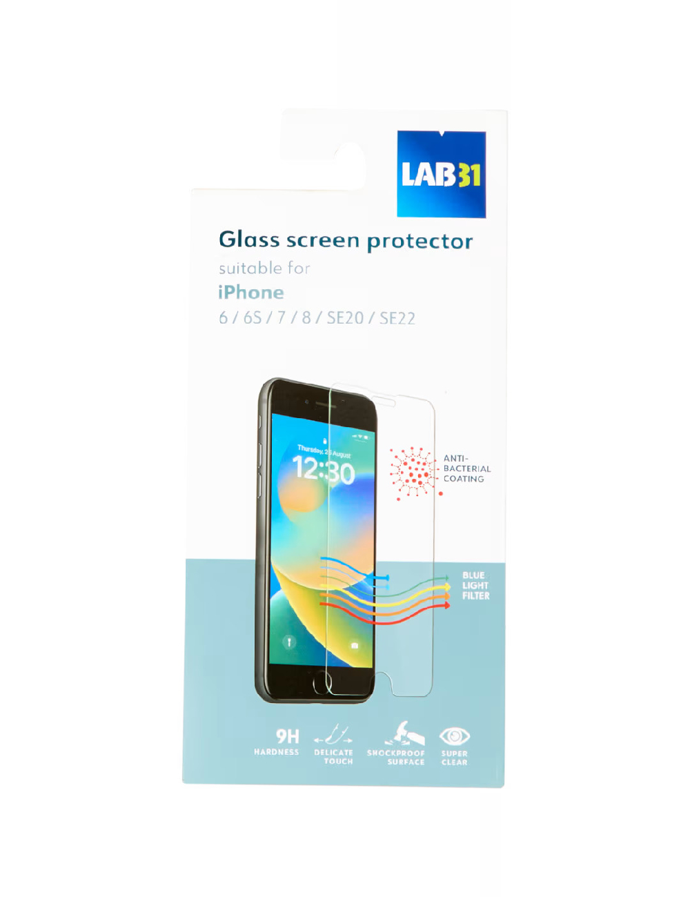 Folie sticla iPhone 6/6S/7/8/SE20/SE22 LAB 31, transparent