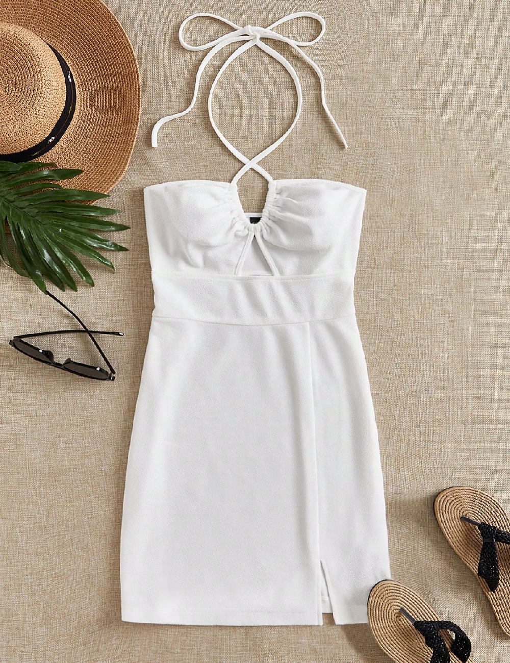 Rochie scurta SHEIN, alb