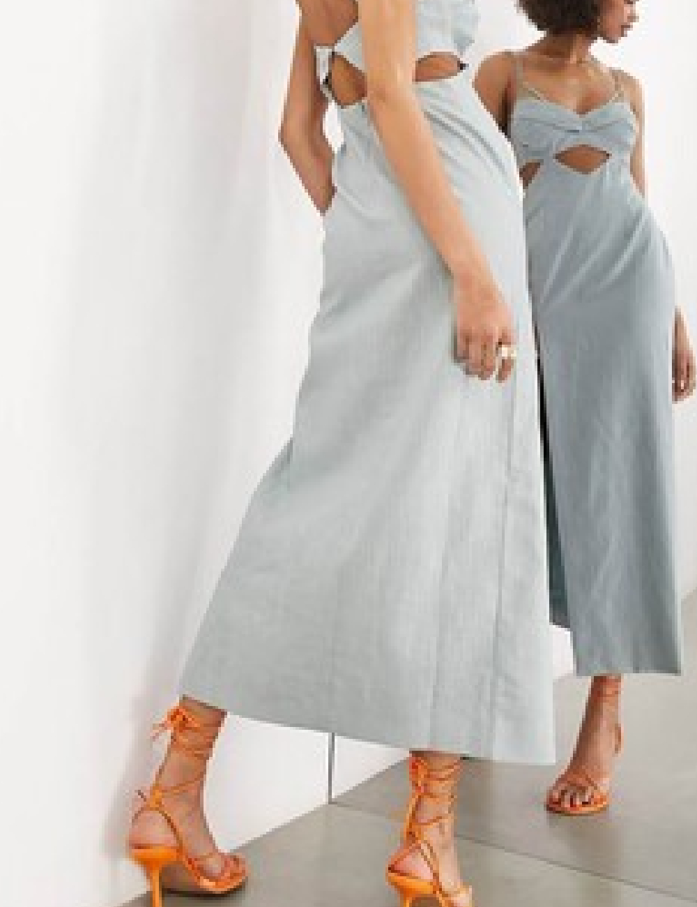 Rochie lunga ASOS, albastru - 1 | YEO