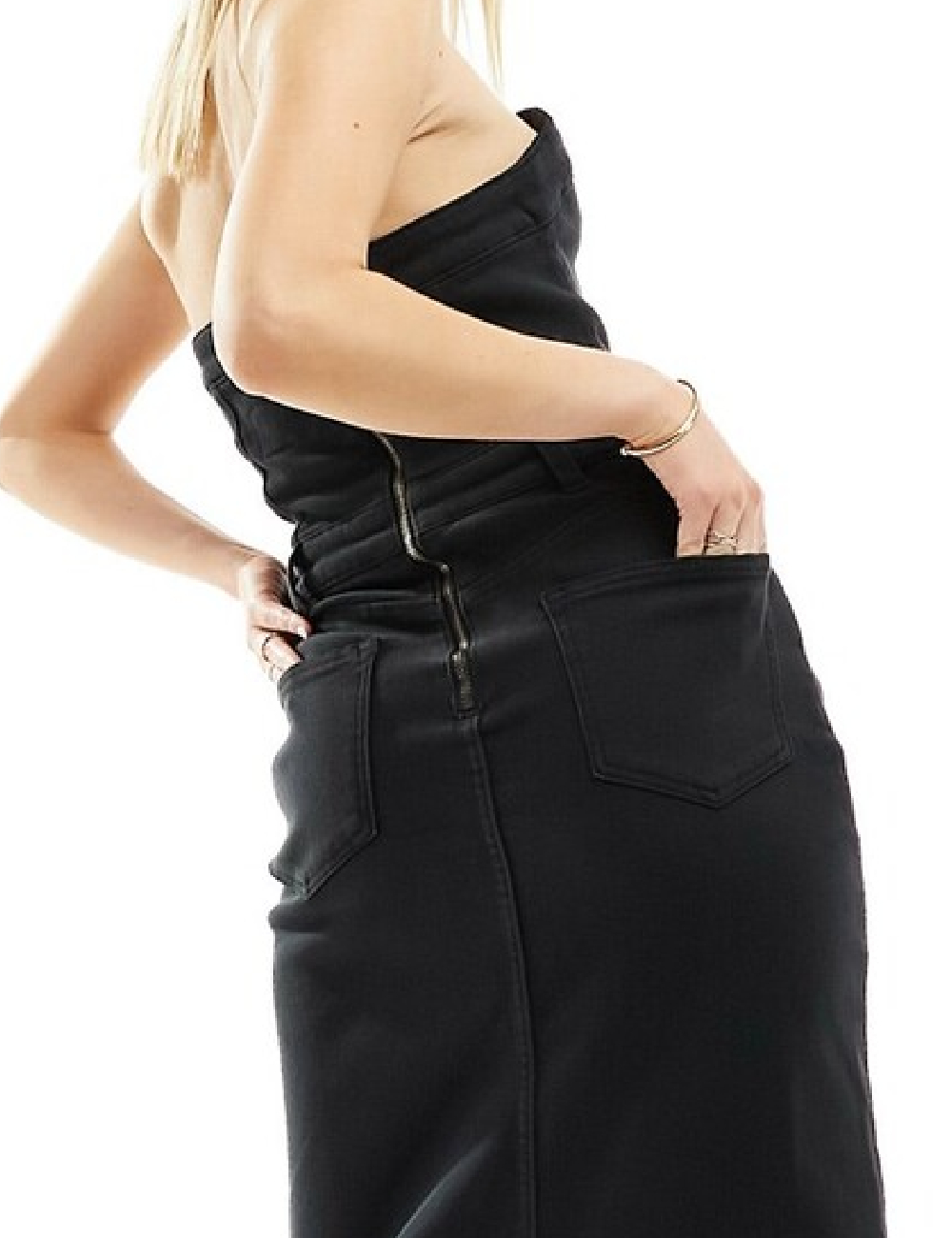 Rochie medie Waven, negru - 1 | YEO