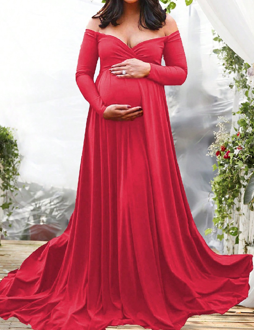 Nou SHEIN Maternity Rochie lunga, roz